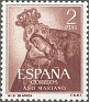 Spain 1954 Virgin 2 Ptas Brown Edifil 1140